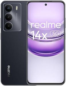 realme 14x 5G Téléphone Portable,Dimensity 6300 5G,50MP Appareil Photo,120Hz 6.67" HD+ Écran,6GB+128GB Smartphone 5G,Batterie de 5000mAh,Dual SIM Android 14,NFC IP64,sans Adaptateur,Noir