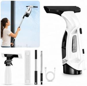 Window Vacuum Squeegee Cordless Electric 2000Pa(White)