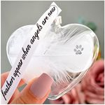 Paw Print Feather Memorial Bauble f