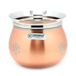 Coconut Stainless Steel - Cookware/Daisy Handi -1 Unit - Capacity - 1850 ML