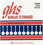 GHS Strings Strings for Banjo (GHS 220 Light), 10 1/2-28