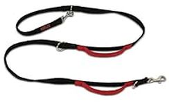 HALTI Control Lead Size Large Black, 2m, Professional Dog Lead to Stop Pulling on the Lead, Perfect for Puppy Walks, Easy to Use Double-Ended Dog Training Lead with 2 Handles