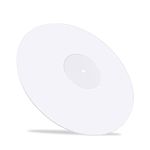 M MSDEE Acrylic Turntable Slipmat Pad for Vinyl LP Record Player – 2.7mm Thickness Provides Smooth Sound Quality – Anti Vibration Platter Mat for All Vinyl LP’s (White)