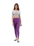 TWIN BIRDS Tailored Cut & Classic Fit Stretchable Plum Jam Purple Coloured Viscose Elasthane Fabric Ankle Length Leggings for Women - (XXL)