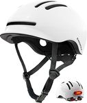 Bike Helmets for Adults Men Women,Mens/Womens Cool Bicycle Helmet with Magnetic Rear LED Light,Youth Boys/Girls Helmet (Shiny White,M)