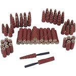 SI FANG 68Pcs Spiral and Cartridge Rolls Port and Polish Kit Assorted Grit, Mini Sanding Cone Engine Porting Assortment Kit with 1/4 inch Shank, Abrasive Head Porting Tools for Polishing, Rust Removal