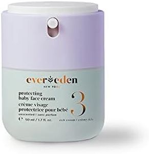 Evereden Protecting Baby Face Cream (1.7 fl. oz.): No.3 Rich Baby Cream - Nourishing Infant Face Moisturizer for Ultra-Dry Skin & Cold, Dry Climates - Clean and Vegan Ingredients - Fragrance-Free