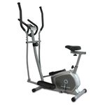 Welcare WC6044PLUS Elliptical Cross Trainer for Home use with Adjustable seat, Fit Show app,Hand Pulse Sensor, LCD Monitor, Anti-Slip Pedal, Adjustable Resistance Exercise Machine for Home Gym