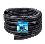 Black Corrugated Flexible Pond Hose Fish Garden Filter Pump Marine Flexi Pipe 20 25 32 38 40 50mm - 1" 1.25" 1.5" 2" (20mm (0.75"), 1 Metre)