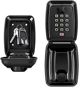 LUROON Key Safe Outdoor Waterproof Wall Mounted Super Security Extra Large Key Box Police Approved Lockbox 12-Digit Combination Key Storage Box with Weatherproof Cover for Home Garage Office School