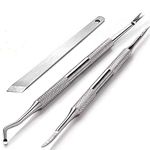 Manicure Tools Pedicure Tools-Multi-Function Double End Nail Lifter, Ingrown Toenail Tool, Callus Remover and Trimmer Cutters Nail Tools with 100% Stainless Steel with Non-Slip Handle