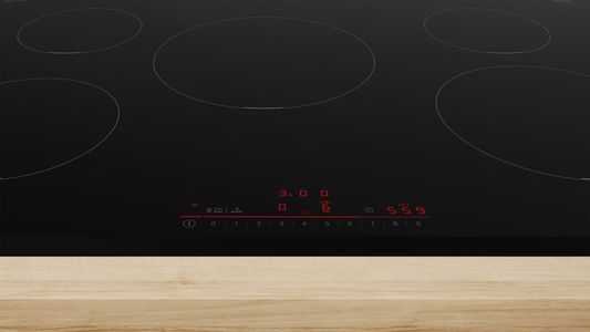 Bosch Series 6 Induction Hob, 80cm – Touch Control, Black