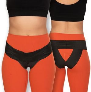FEMME JOCK Pelvic Support Belt for Women - Pregnancy & Postpartum Uterus Girdle, SPD, Prolapse, Vulvar Varicosities Support Band - Low Waist, Jet Black, XX-Small fits waist 22" up to 26"