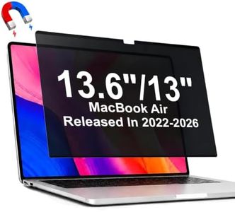 GMOC Magnetic Privacy Screen for MacBook Air 13.6/13 Inch (2022-2026, M2 M3 M4 M5), Removable Anti Glare Matte Filter for 13.6” Laptop, Blue Light Blocking Computer Privacy Screen Protector