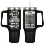 Caiibaoob Motorcycle Tumbler for Men, 40oz Insulated Tumbler With Handle and Straw-Funny Motorcycle Gifts for Motorcycle Lover(Motorcycle)
