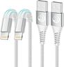 Lightning Cable 2m 2pack, Aioneus iPhone Charging Cable MFi Certified USB A to Lightning Cable iPhone Charger Cable Fast Charging Compatible with iPhone 14 13 12 11 Pro Max Mini XS XR X 8 7 Plus iPad