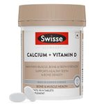 Swisse Calcium + Vitamin D - Supports Stronger Bones, Immunity & Muscle Health, Manufactured In Australia - Pack of 90 Tablets (1 Tablet Per Serving)