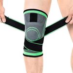 SWOPPLY Knee support band Sleeve,Knee Guard Pad Brace Compression Fit Joint Pain and Arthritis Relief, Improved Circulation Wrist Band Straps Gym Workout,Fitness Weight Wraps (Knee Suport Band 2 pcs)