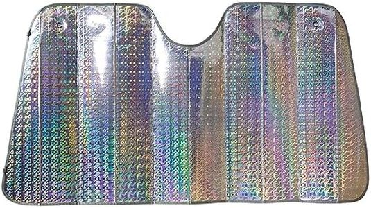 Pare Soleil Avant Interieur - Pliable et Epais - Hyper Isolant - ventouses et Sangles (120x60)