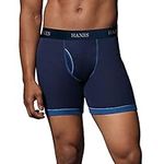 Hanes Ultimate Men's Tagless Boxer Briefs-Multiple Colors, 5 Pack-Blue Assorted, Large (Pack of 5)