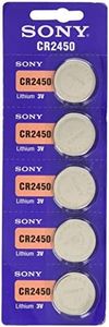 Sony CR2450 3V Lithium Coin Battery Pack Of 5 Batteries