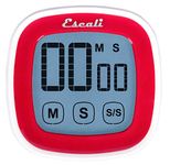 Escali DR3-R Touch Screen Digital Timer, Red