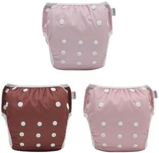 ALVABABY Swim Diaper 3pcs Baby Swim Diapers Reusable Washable Adjustable for Swimming Lesson Baby Toddler Boys Girls Large Size 0-3T 3ZSWY74-AU