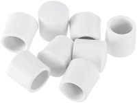 uxcell Door Stop Bumper Tips, 8Pcs - Rubber Door Stopper Tips Caps, Silicone Bumper Replacement Ends for Protect Doors, Wall (White)