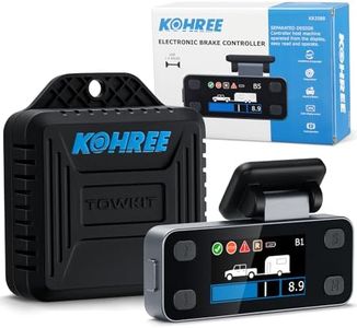 Kohree Upgraded Trailer Brake Controller, Split Electric Brake Controller Kit, LCD Screen, Smart Chip, Proportional Brake Controller for Trailers with 1-4 Axles