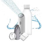 Dravina 350ml Portable Electric Bidet, Travel-Friendly Handheld Jet Spray for Toilet with 4 Flushing Modes, IPX7 Waterproof Rechargeable Travel Bidet for Family Hygiene & Cleaning, Includes Storage Bag