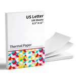 Itari US Letter Thermal Paper for M08F-Letter Portable Printer,Multipurpose Thermal Paper for Picture, Homework,Contract,Compatible with M08F, MT800, MT800Q, 8.5" x 11" Size,100 Sheets