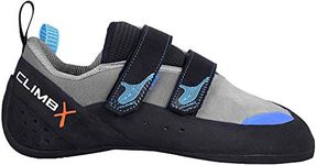 Climb X Rave Strap Climbing Shoe 2018 (9.5, Gray)