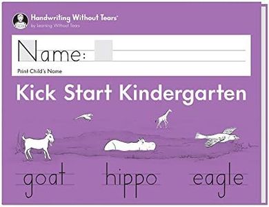 Learning Without Tears - Kick Start Kindergarten Student Workbook, Current Edition - Handwriting Without Tears Series - Pre-K Writing Book - Capital and Lowercase Letters - for School or Home Use