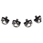 Quick Install Camera Tripod Mount Screw to Attach Neck or Wrist Straps - 4 Pack - Fast and Secure Connection - Durable Metal - Fits Standard Camera Tripod Connections - Easy Twist Grip - Rubber Buffer