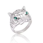 GOLD TROVE 925-Sterling-Silver Panther Shape Ring for Women - Cute Open Adjustable Free size Ring