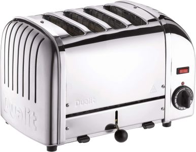 Dualit Classic 4-Slice Toaster – Stainless Steel, Retro Design