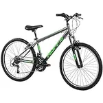 Huffy Stone Mountain 21-Speed Hardtail Men’s Mountain Bike, 24-inch, Charcoal Grey