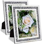 Crushed Diamond Wedding Mirror Phot