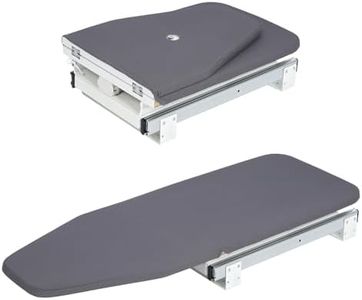 MYOYAY Folding Ironing Board, 180° Rotatable Ironing Board Pull Out Ironing Boards with Heat Resistant Cover 180° Rotation Space-Saving Ironing Boards with Heat-Resistant Cover