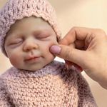 Zero pam Squishy Silicone Reborn Baby Dolls Girls-30CM Floppy Reborn Dolls Silicone Full Body, Realistic Baby Doll, Posable Newborn Babies, Lifelike Babys Doll For Girls