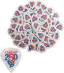 Fun Express 1" Bulk 100 Pc. Patriotic America 250th Anniversary Plastic Guitar Picks