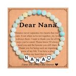 Shuxin Nana Gifts from Grandchildren, Birthday Christmas Mothers Day Gifts for Nana Grandma Nan Nanny, Best Nana Bracelet Xmas Presents for Women