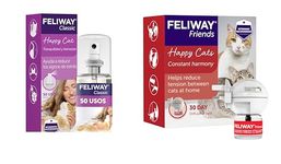 FELIWAY Classic 30 day Refill comforts cats, helps solve behavioural issues, 48ml & Classic 20ml Spray, comforts cats and helps solve behavioural issues and stress in the home and on the move - 20ml