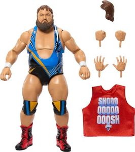 Mattel WWE Elite Action Figure & Accessories, 6-inch Collectible Otis with 25 Articulation Points, Life-Like Look & Swappable Hands