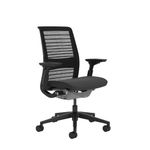 Steelcase Think Ergonomic Office Chair With LiveBack Lumbar Support, 4D Armrests, Sustainable Design Black