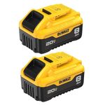 DEWALT 20V MAX Batteries, 8.0-Ah, 2-Pack (DCB208-2)