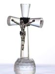 KharidoLive Christian Cross Showpiece (5 Inch, Clear)