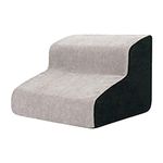 ZOOMELLA Soft Pet Dog Stairs Ladder Ramp Climbing Non Slip Stairs Indoor Bed Sofa 2 Stair 39cmx31cm