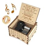 You are My Sunshine Music Box for Mom from Daughters, You are My Sunshine Cute Box with Wind Up, Wood Personalized Engraved Best Unique Gift for Birthday, Christmas Day