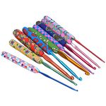 Clover Crochet Hook Hooks 17×5×2 9Pcs Crochet Hook Set With Ergonomic Handles Needles Diy Craft Accessories for Women